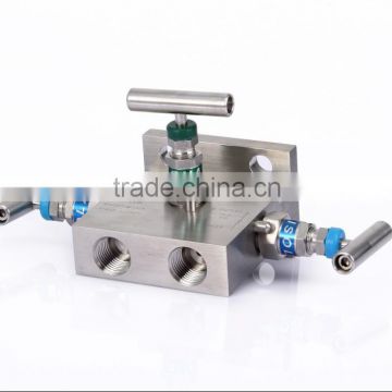 High Pressure 3 Way Manifold Valve available in super duplex