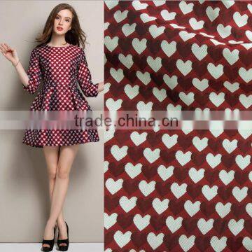 China new style 100% polyester jacquard fabric for evening grown