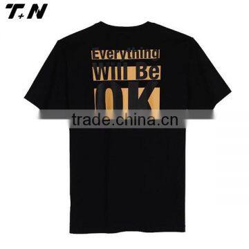 2015 fine quality round neck plain T-shirt