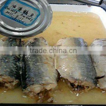 Canned Mackerel Fish In Oil