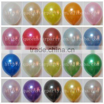 Natural latex balloons party balloons Metallic color