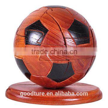 Football Wooden 3D Puzzle Brain Teaser Jigsaw Puzzle Game