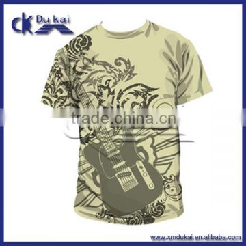 polyester cotton full printed t-shirt made in China