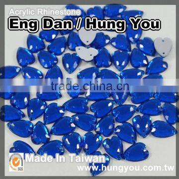 Decorative Heart Shape Sew on Acrylic Rhinestones With Foil Back photo-6