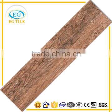 Low water absorption construction material modern wood texture border floor tile