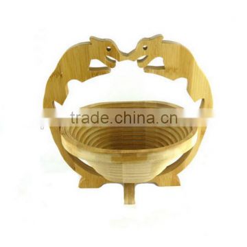 lovely animal shape bamboo cheap fruit basket home fruit basket decoration wholesale