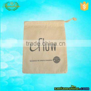 Top quality natural cotton muslin drawstring bag