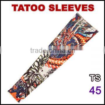 TS45 Favorites Compare 92% nylon and 8% spandex multi colors customized logo arm tattoo sticker sleeves