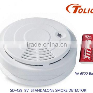 standalone smoke detector Photoelectronic Smoke Alarm Battery:DC9V, Alarm Current:10mA