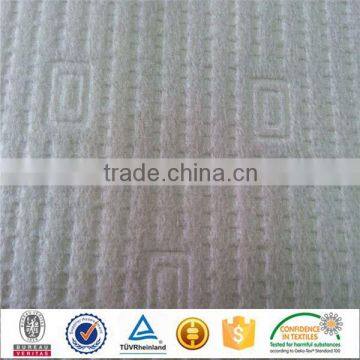 Factory Supply polyester 3mm foam back embossed car seat fabrics