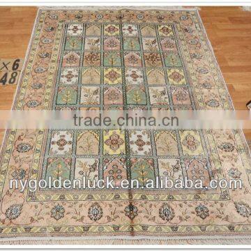 4x6ft Handmade Silk Prayer Turkish Rug