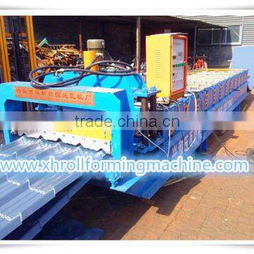 820 Step Tile Sheet Metal Fabrication Machine/Automatic Roof Panel Roll Forming Machine