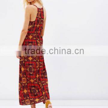New Trendy Clothing Floral Printed African Kitenge Design Long Maxi Dress