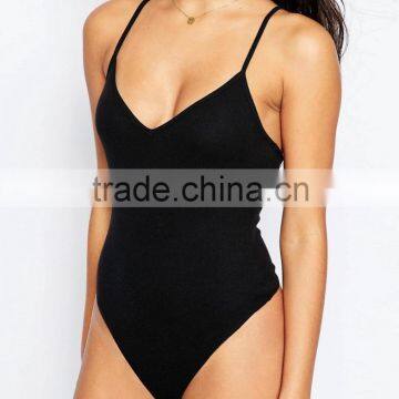 Hot New Women Clothes Designs Spaghetti Strap Women Tight Bodysuit photo-5