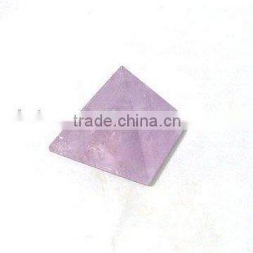 Natural Rock Amethyst Crystal Quartz Pyramid