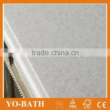 Beach Style Bath Cabinet With Marble Top photo-3