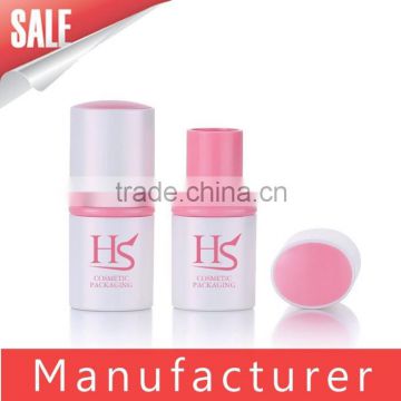 Custom pink plastic mini lip balm tube