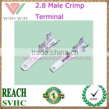 Brass Continuous 2.8 Male Crimp Terminal