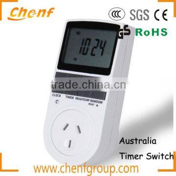 High Quality 230V Automatic Timer Socket / Timer Switch Socket With Large LCD Display