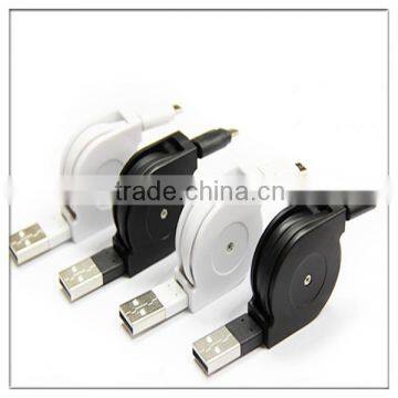 80 cm retractable usb cable durable and high speed 2.4 A charging current