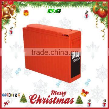 Terminals Front battery 12V 75AH lead acid battery for telecommunications