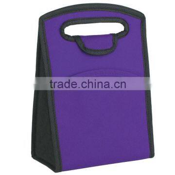 Non-Woven Folding Identification Lunch Bag-Purple