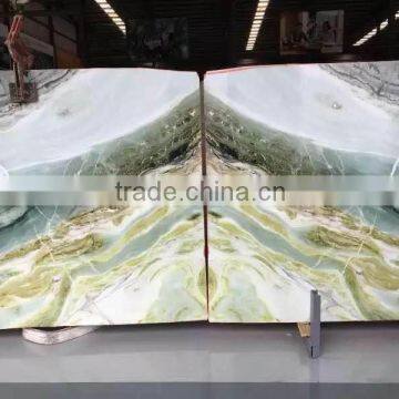 High end amazing China's green marble; perfect marble slabs for background wall