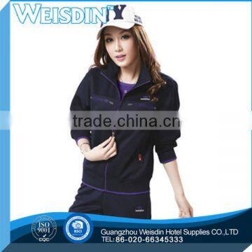 anti-shrink hot sale polyester/rayon air hostess costume uniform