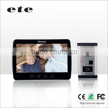 Smart 10" TFT-LCD touch button big screen wired talking video door bell