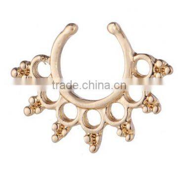 Women Elegant Silver Gold Plated Open Hoop Nose Ring Body Piercing Jewery photo-2