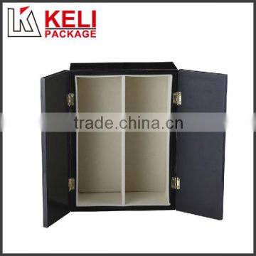 New Products Wood Veneer Two Wine Glass Flannelette Box photo-2