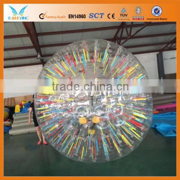 3m Dia Glowing Inflatable Zorb Ball,Body Zorb Ball,Zorb Ball Rental