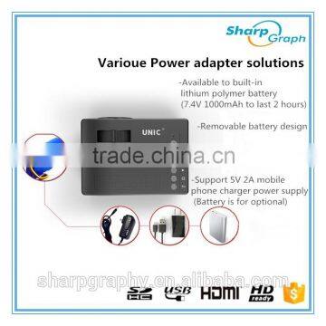 Wholesale Online Shopping UNIC Mini Full HD LED 3D Beam Projector UC18 Smart LCD Projeksiyon With Battery photo-4