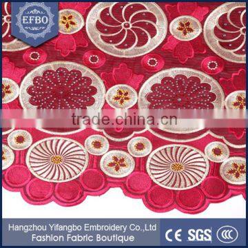 2016 Latest Wholesale Price Swiss White Lace Fabric For Wedding Dress photo-6