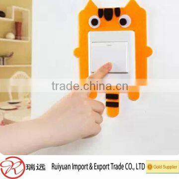 2015 Hot Sale New Product Cartoon Tiger Felt Switch Sticker