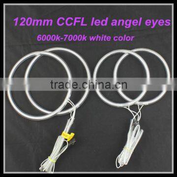 120mm ccfl angel eyes for universal cars headlight xenon lamp halo rings kit