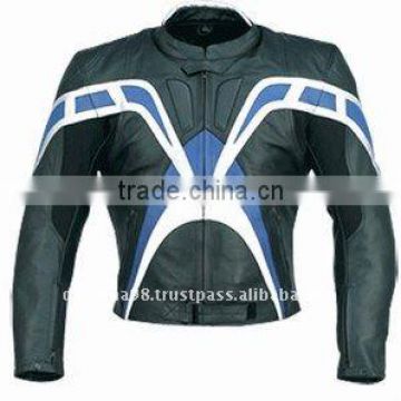 DL-1194 Leather Motorbike Racing Jacket