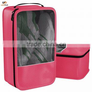 Luckiplus Shoe Bag - Convenient Packing System For Your Shoes When Traveling Pink photo-4