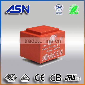 VDE CE CB UL CUL ROHS approved 0.5VA -3.0VA encapsulated transformer EI 30 series EI30/15.5