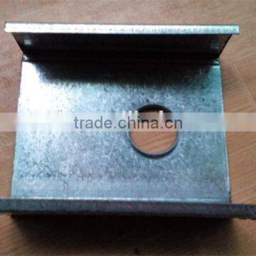 Galvanized metal studs and tracks for drywall system