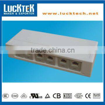 surface mount 6 ways RJ45 socket