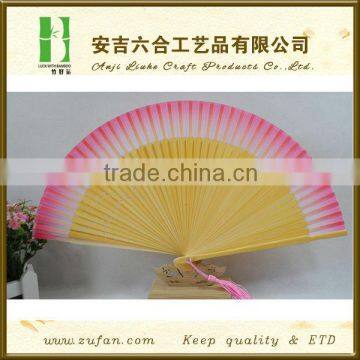 hot silk bamboo stage performance fan