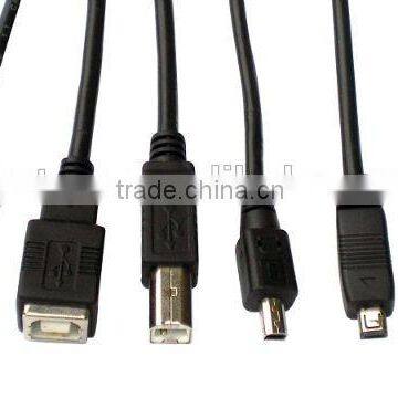 USB cable with 1m 3m 5m 10m 2.0v 3.0v