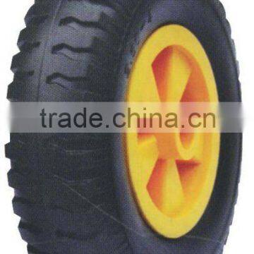 PU filled rubber wheel