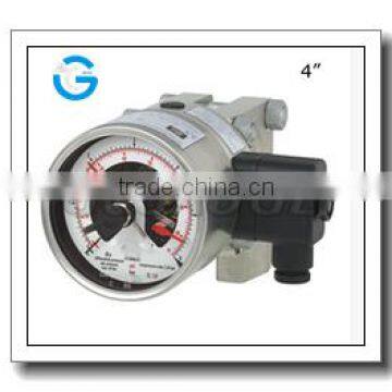 High quality stainless steel differential manometer with contacts