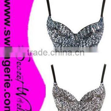 Sequin Bra, Handmade Bra, Belly Dance Bra M5268