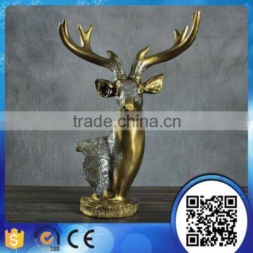 Craft Antique Home Decoration Items Deer Head Resin Deer Head Statue For Wholesale