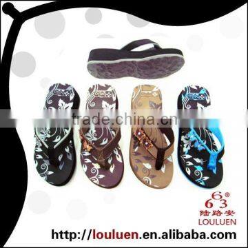 663 LOULUEN Wholesale Ladies Wedge Heel Plastic Slippers photo-6