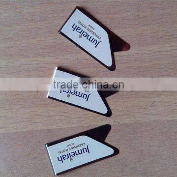 metal clip fasteners custom logo metal paper clip