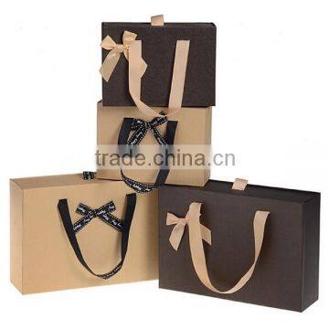 Fashionable Brown Paper Paper Gift Box photo-2